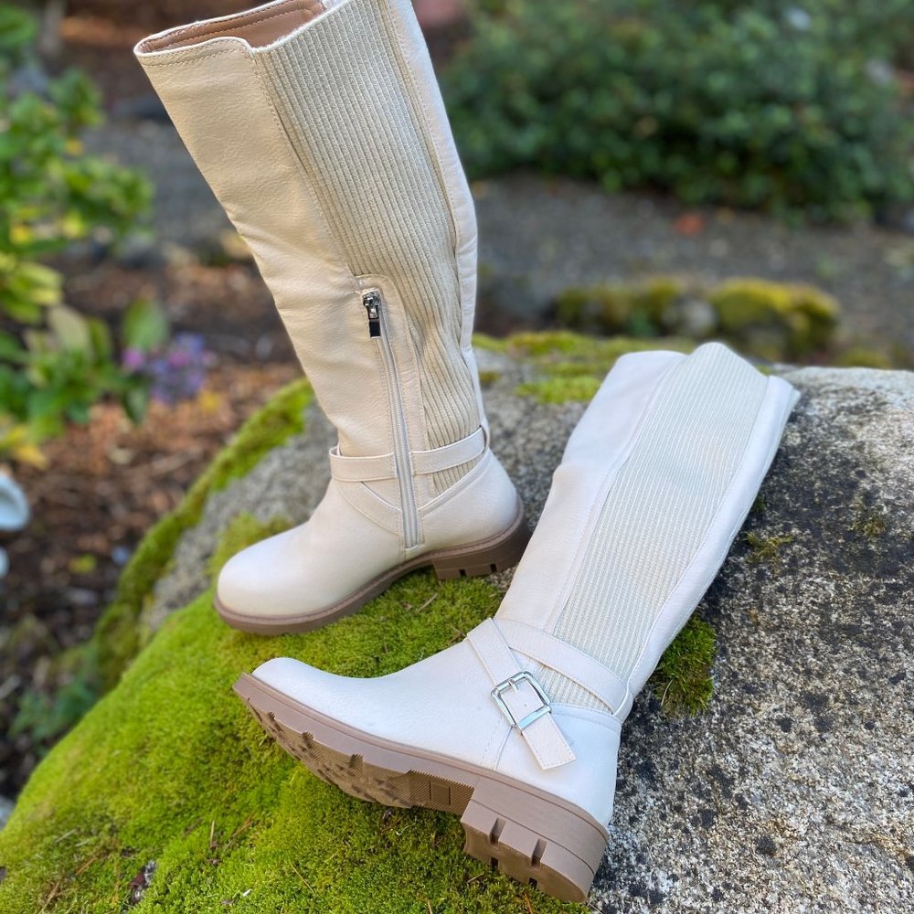 Corkys Hayride Knee High Boots in Ivory - Picture 5 of 5